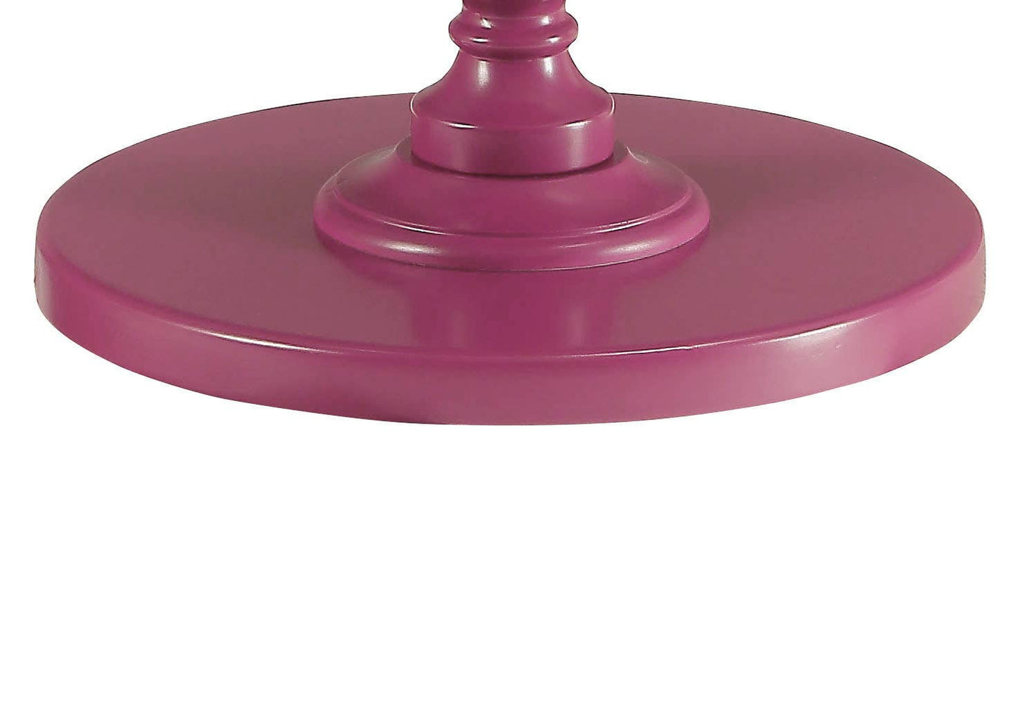 Round Accent Table Purple