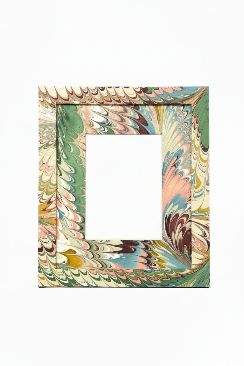 Flatiron Feathers Marbled Picture Frame - 5x7