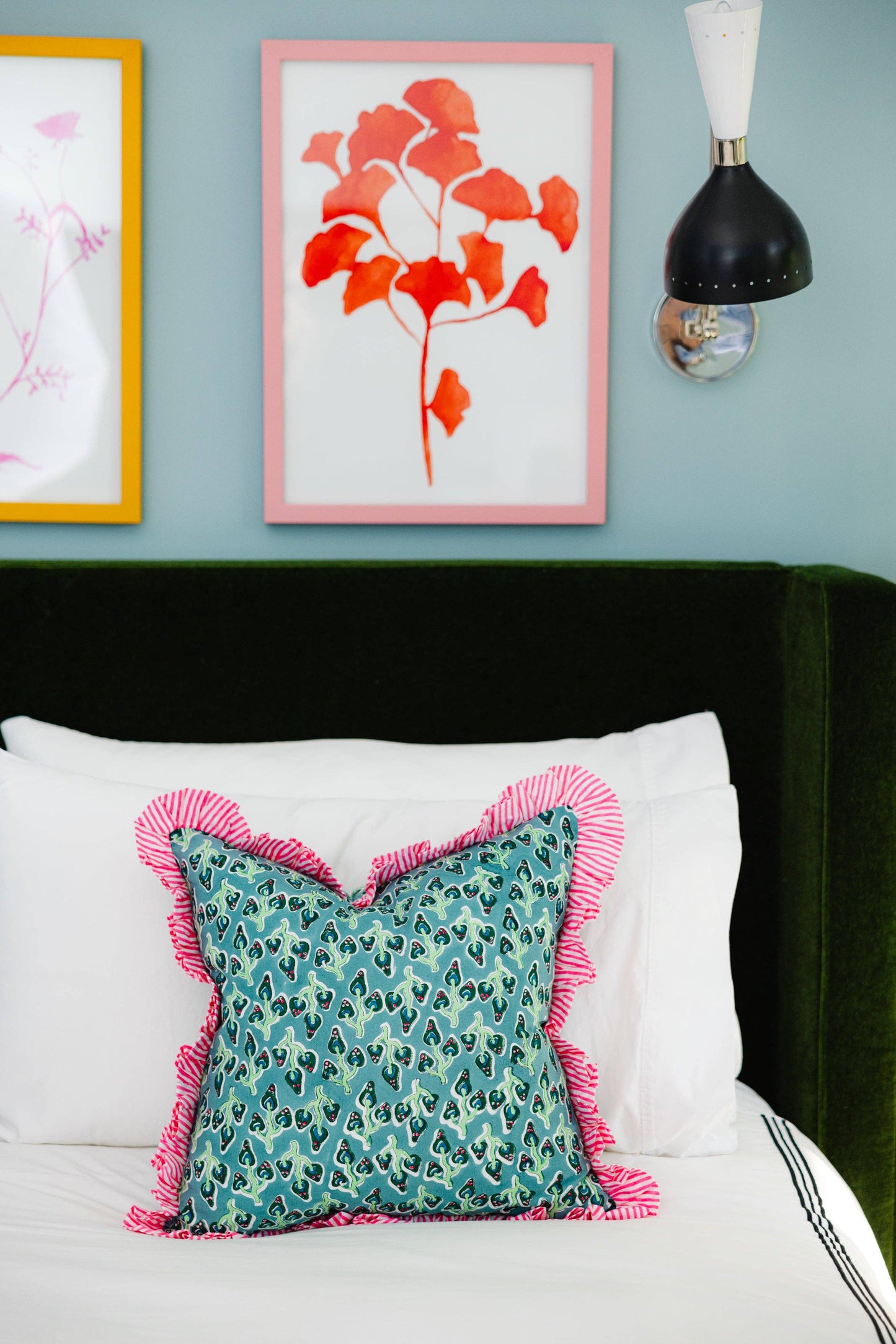 Ruffle Throw Pillow - Alice: WITH INSERT