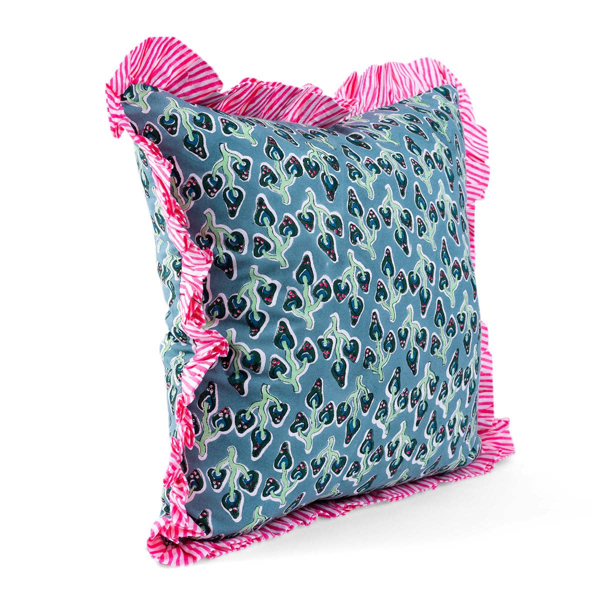 Ruffle Throw Pillow - Alice: WITH INSERT
