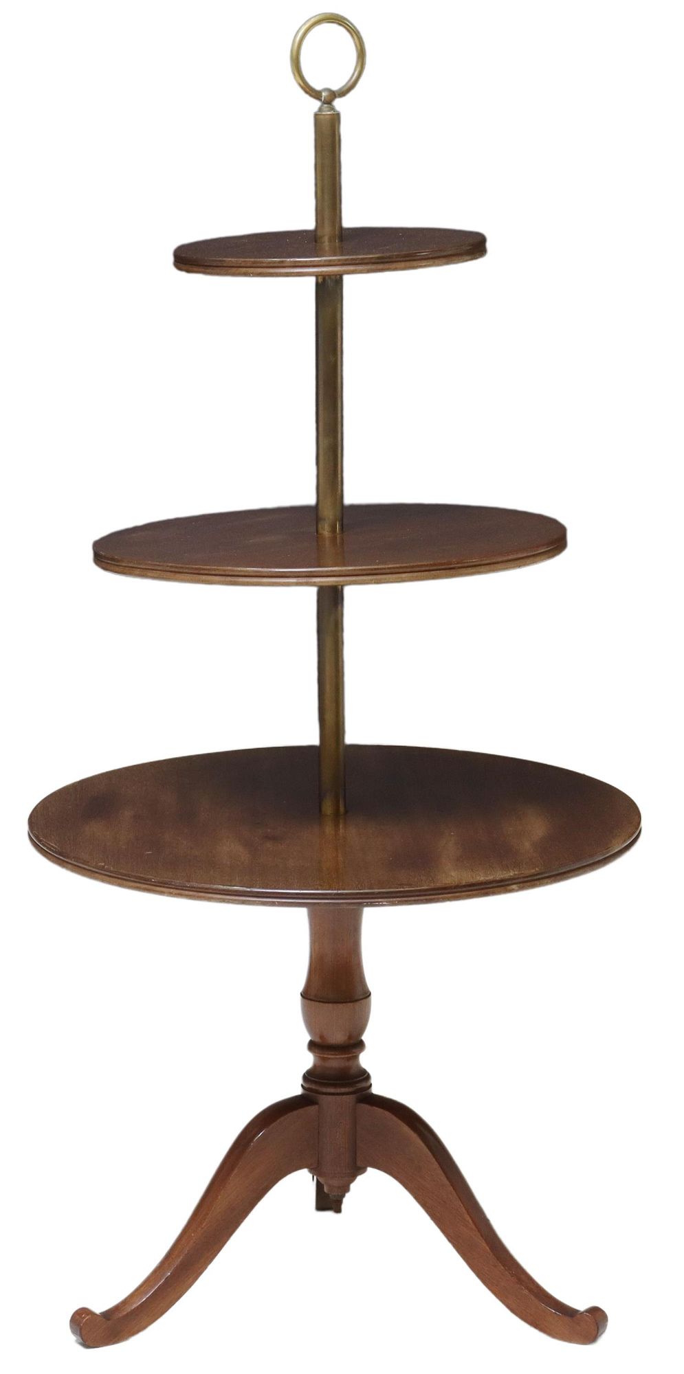 French Mahogany Three-Tier Stand
