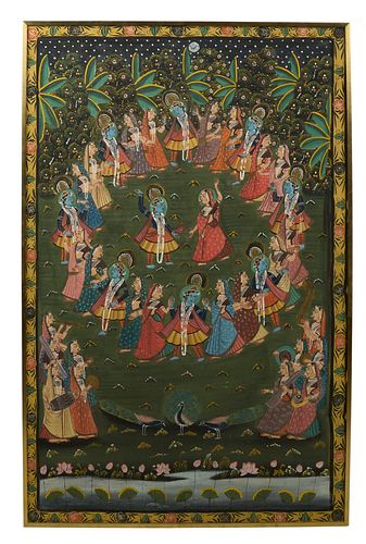 Framed Indian Pichwai Painting