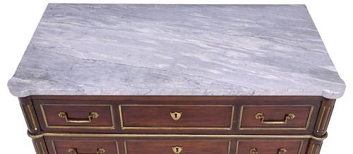 Louis XVI Style Commode - Grey Top