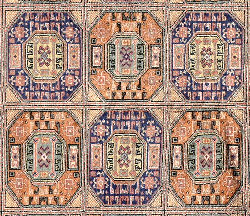 Hand-Tied Turkish Rug - 9'6" x 6'7"