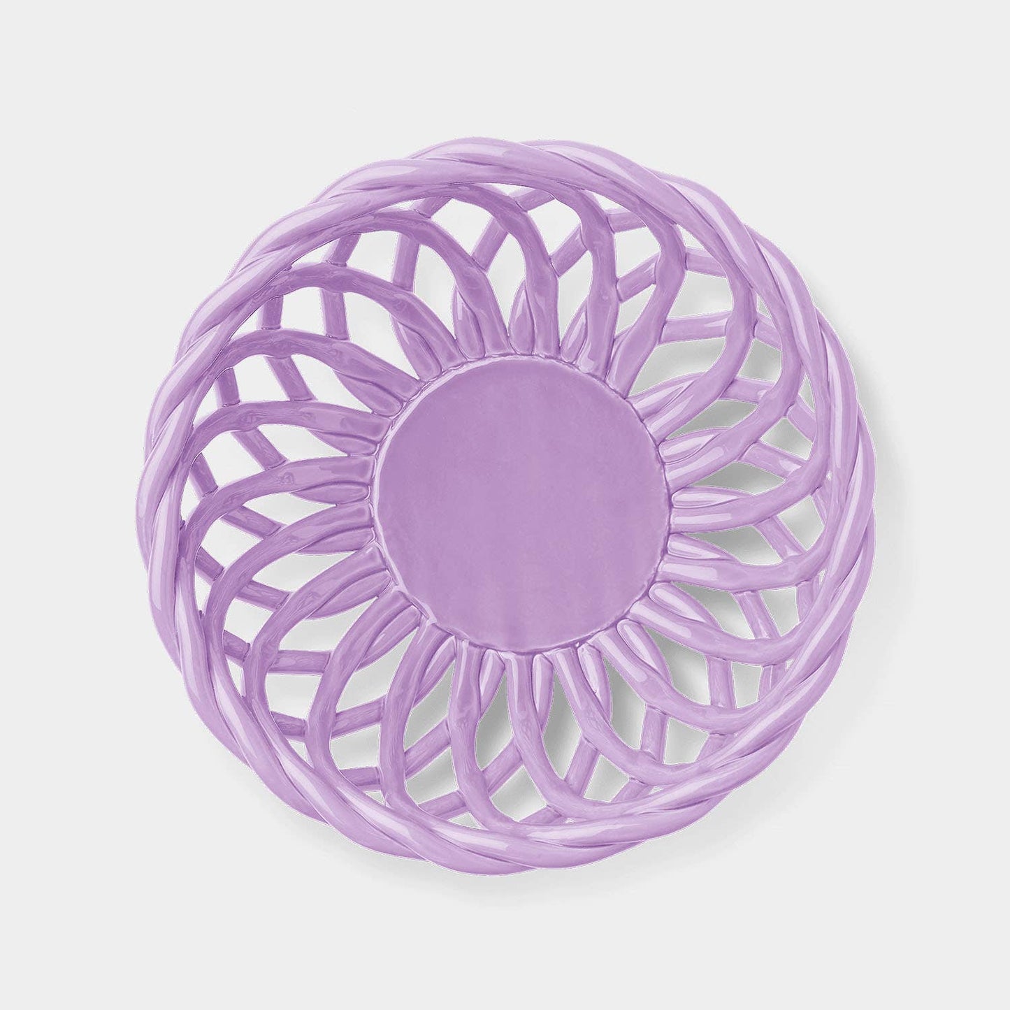 Sicilia Ceramic Basket - Large: Purple