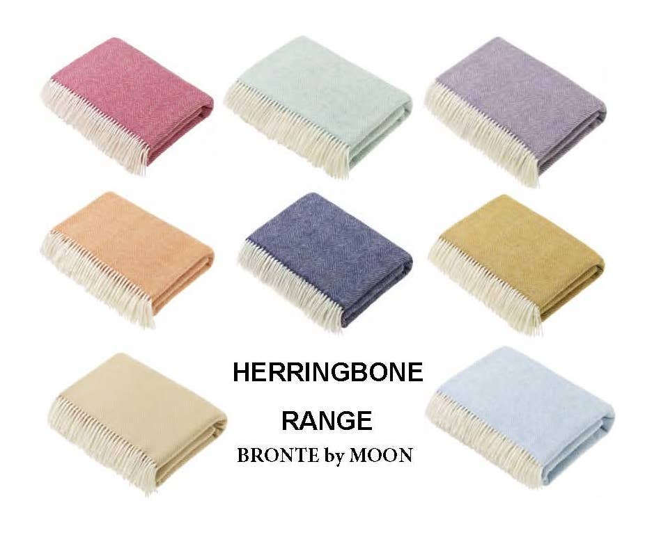 Merino Lambswool Throws - Aqua