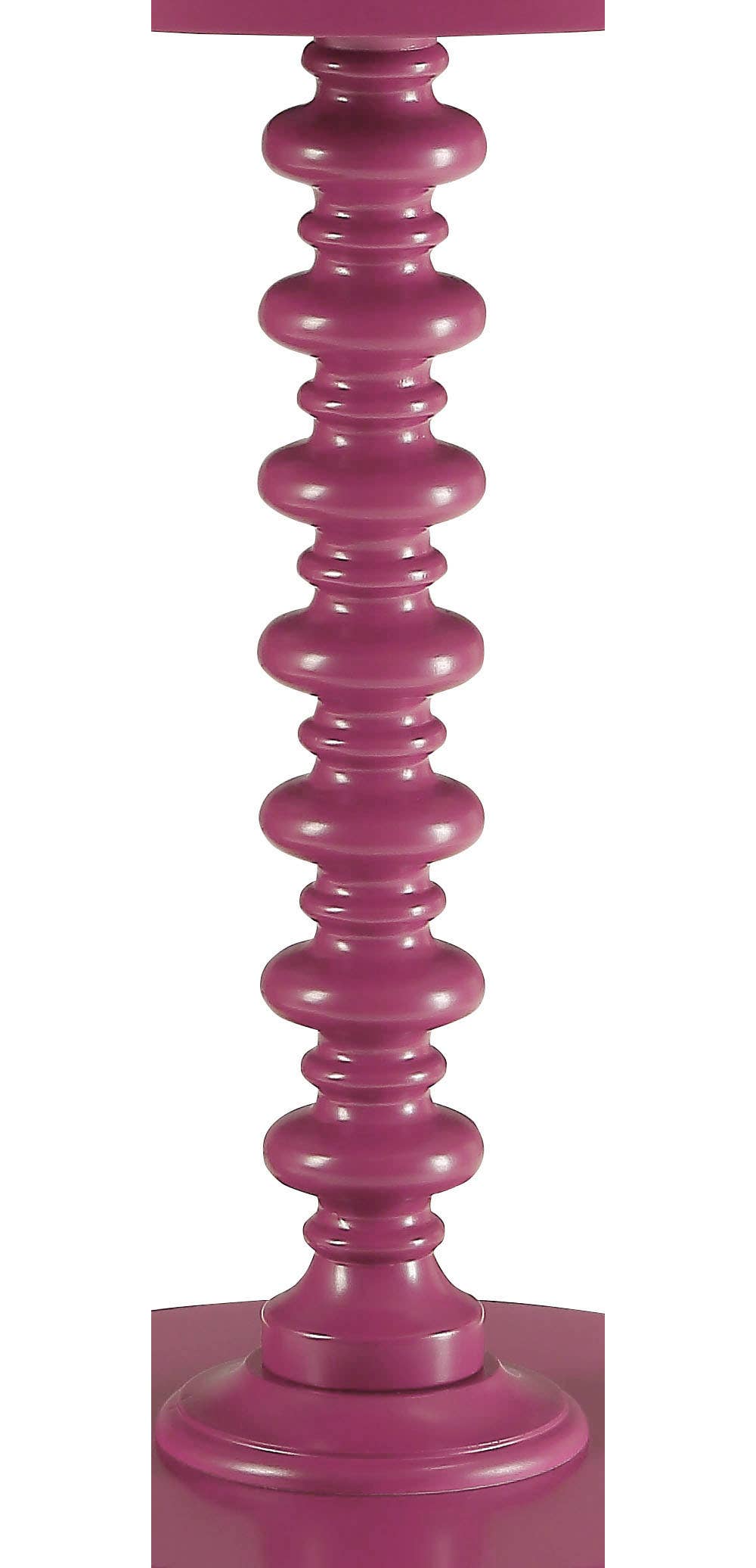 Round Accent Table Purple