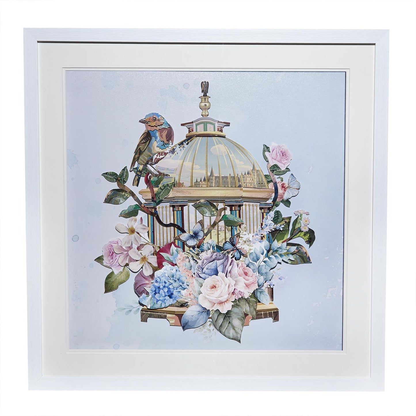 Bird Cage Collage Wall Art