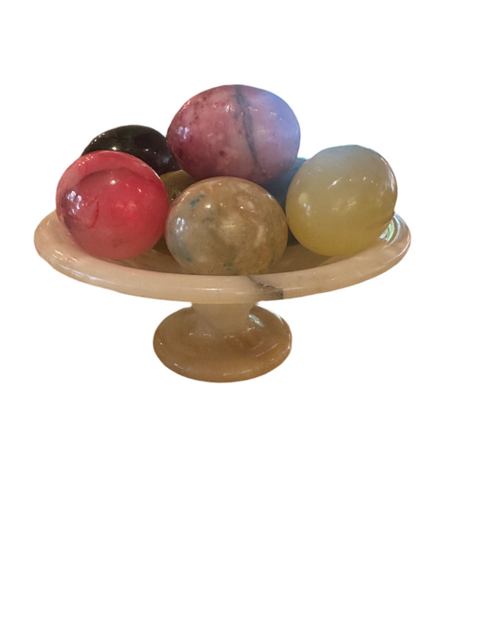 Vintage Pedestal + Eggs