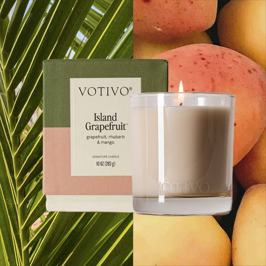 Island Grapefruit 10 oz. Signature Candle | Summer Candle
