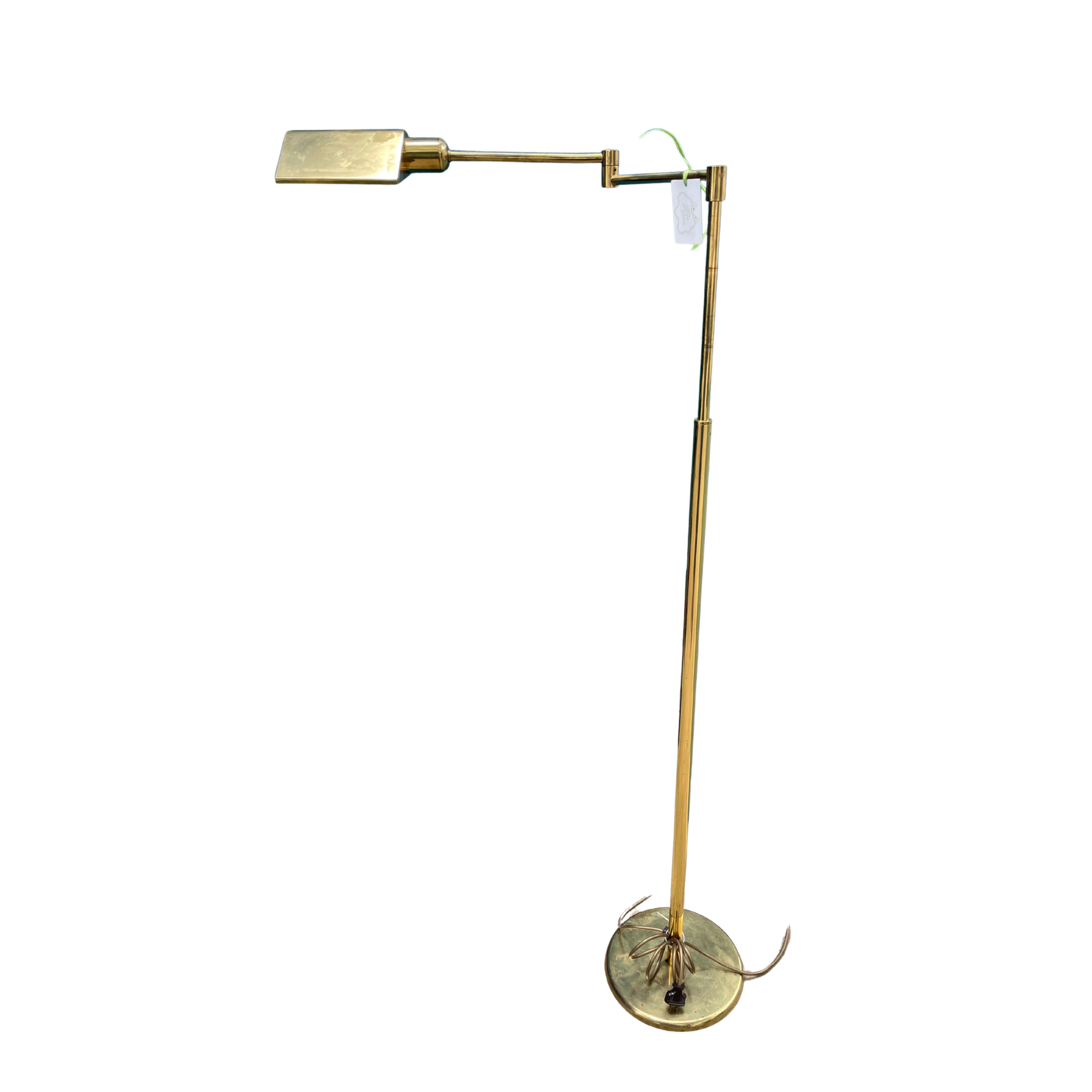 Antique Brass Floor Light – Lila Malone Interiors