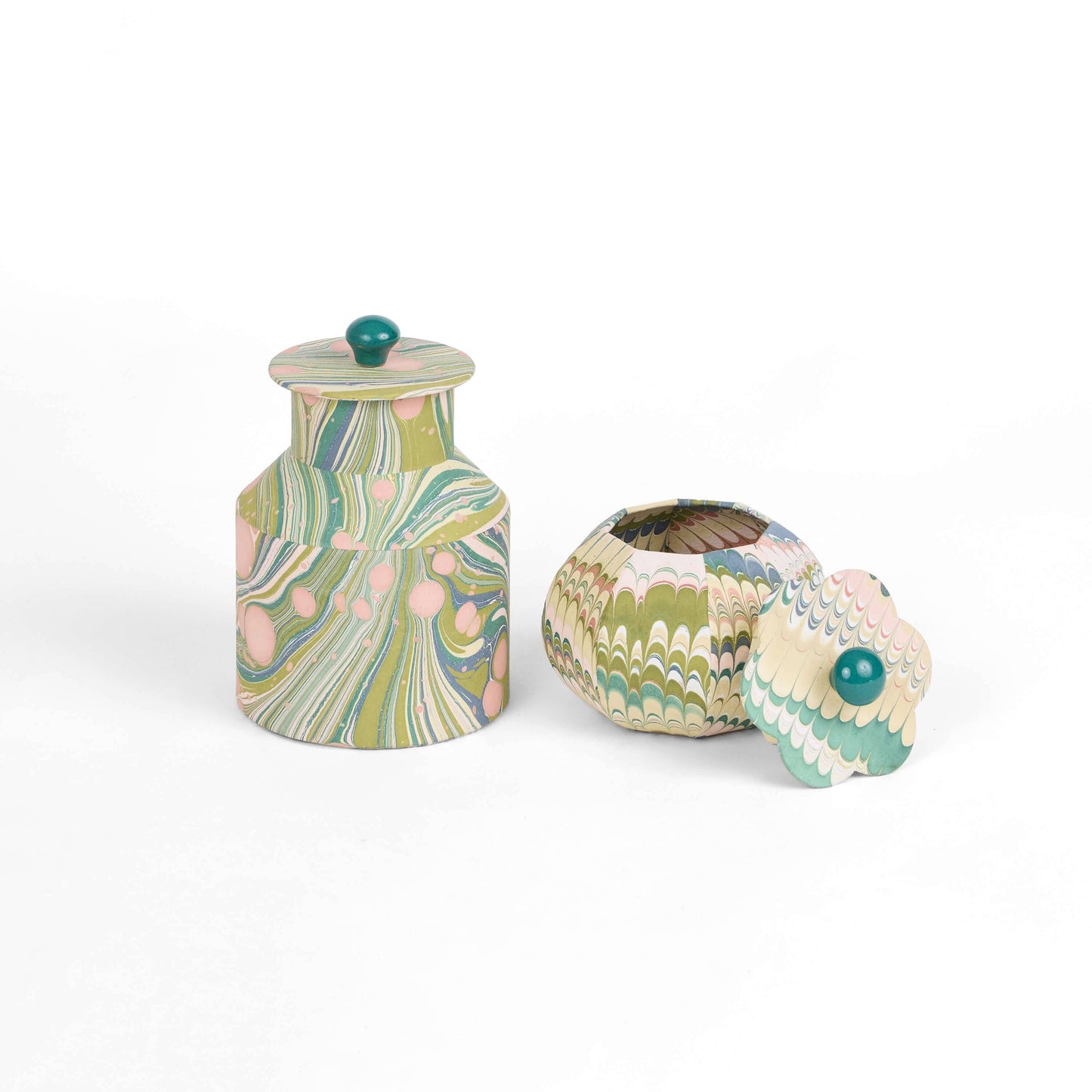 Marbled Dolium Jar - MOSS MOUNTAIN