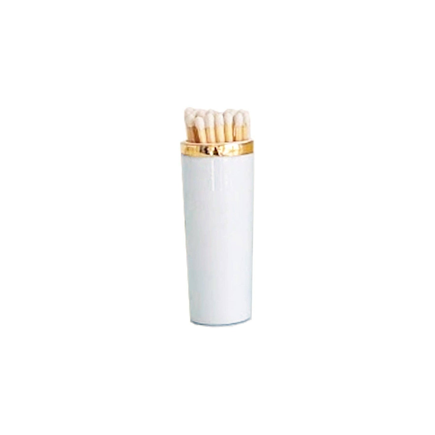 Solid Match Holder/ Striker with Gold Accent: French Blue