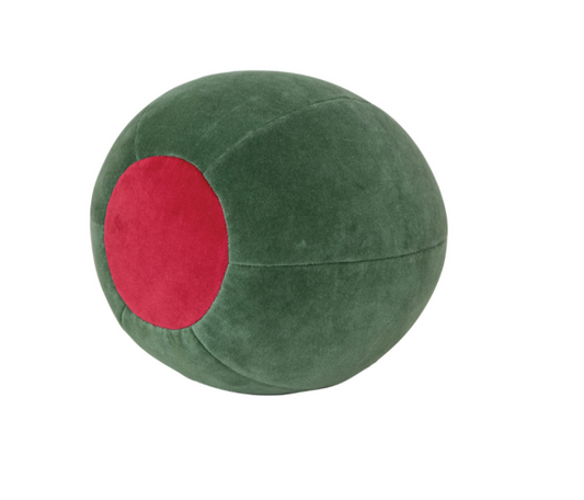 Cotton Velvet Olive Pillow