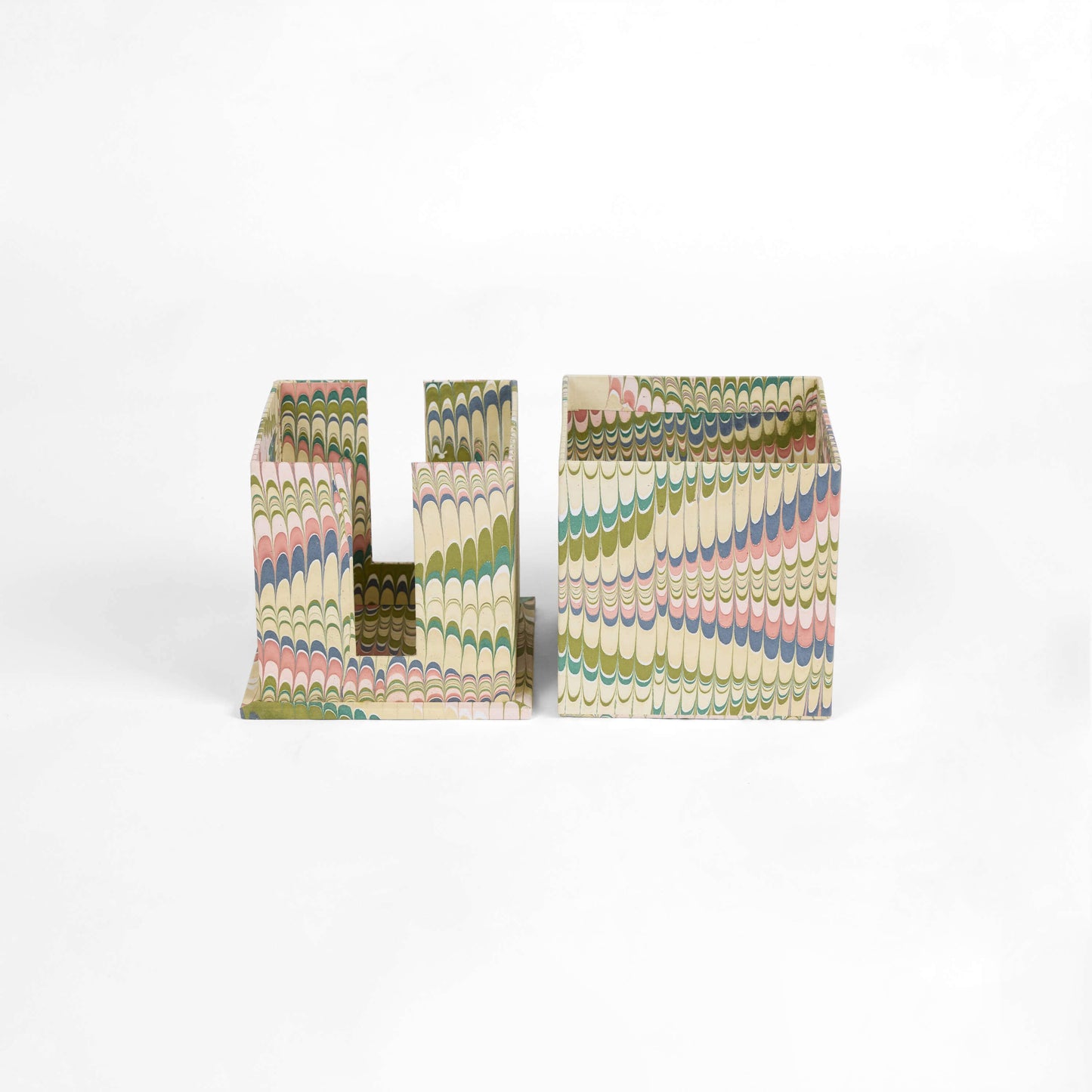 MARBLED LARGE TISSUE BOX - MOSS MOUNTAIN