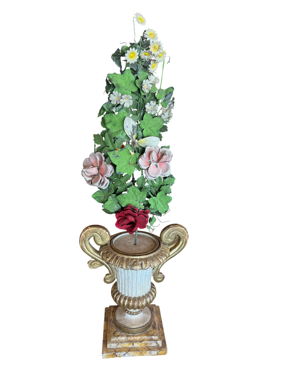 Trophy Base with Flowers