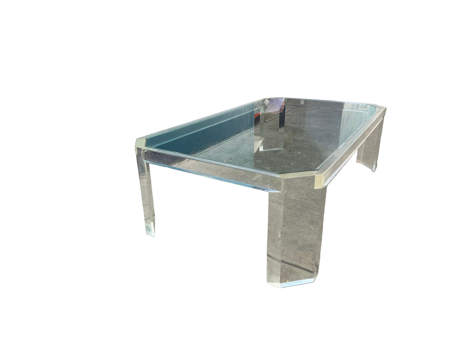 Vintage Acrylic Coffee Table