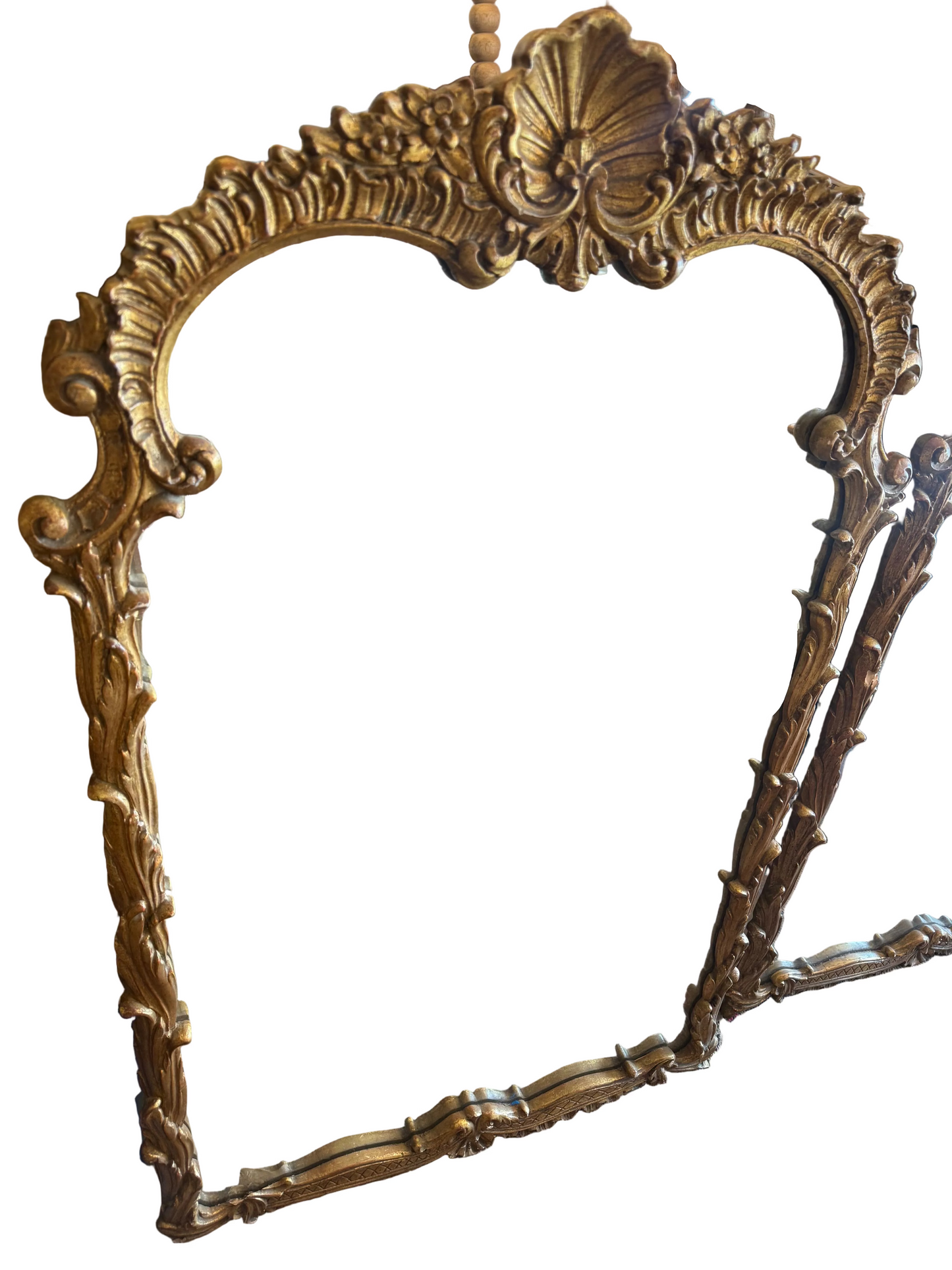 Pair of Gold Shell Mirrors