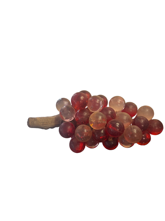 Large Pink/Red Vintage Grapes Cluster