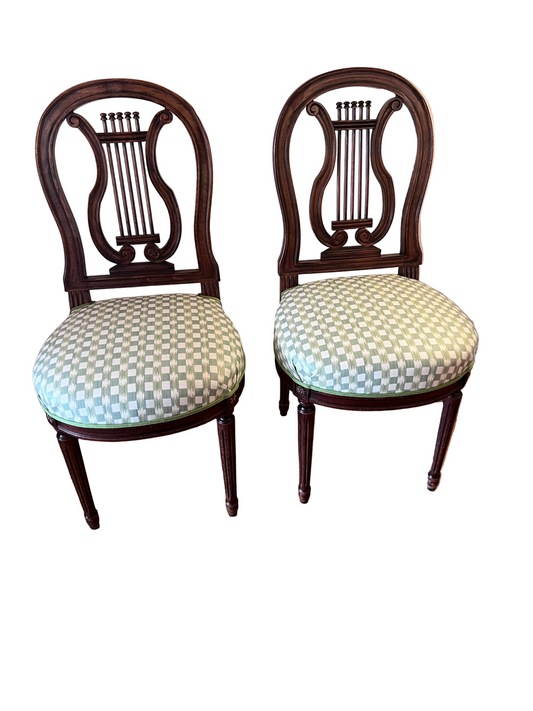 Recovered Antique Louis XVI Mahogany Chair - 6 available