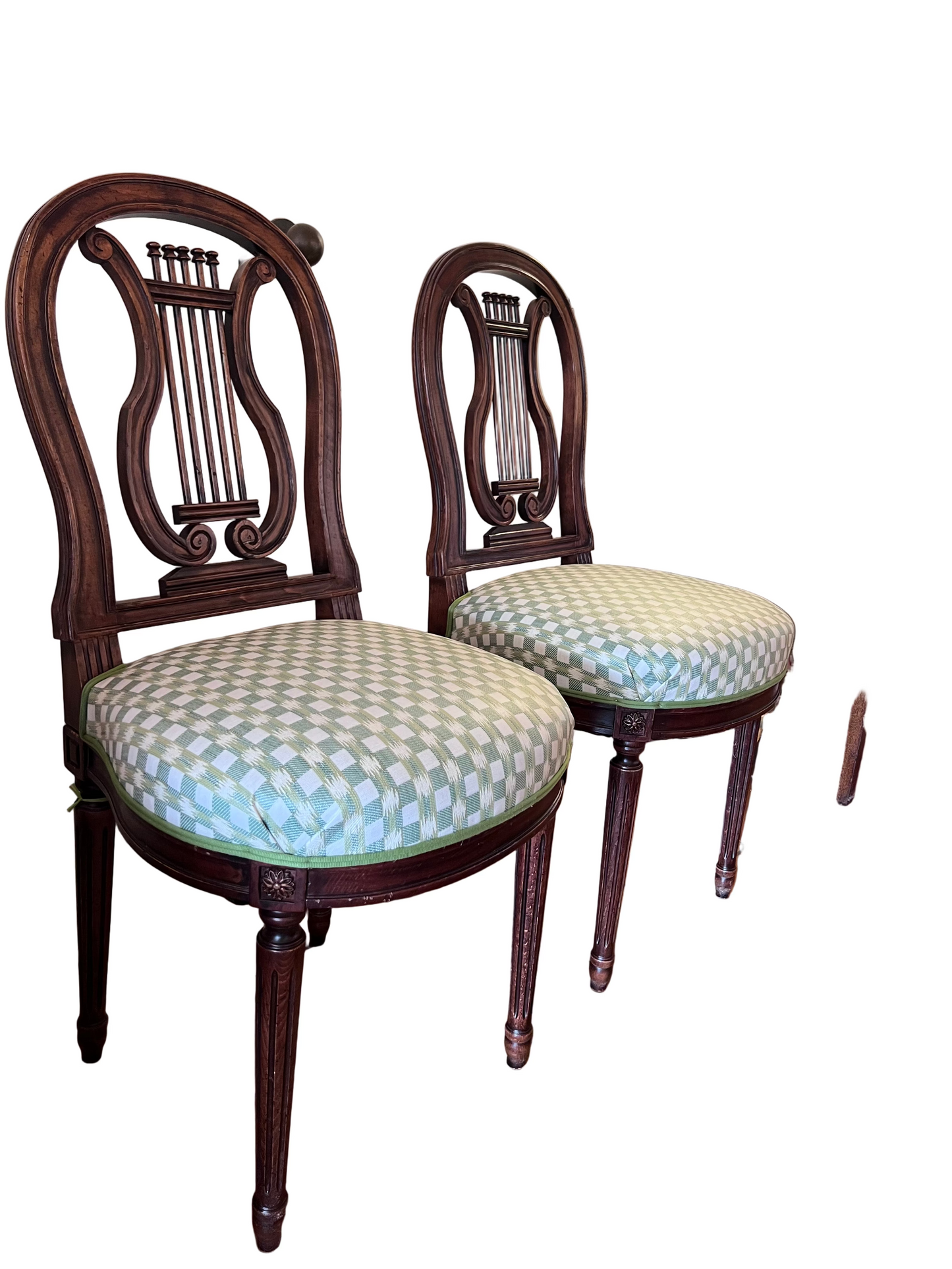 Recovered Antique Louis XVI Mahogany Chair - 6 available