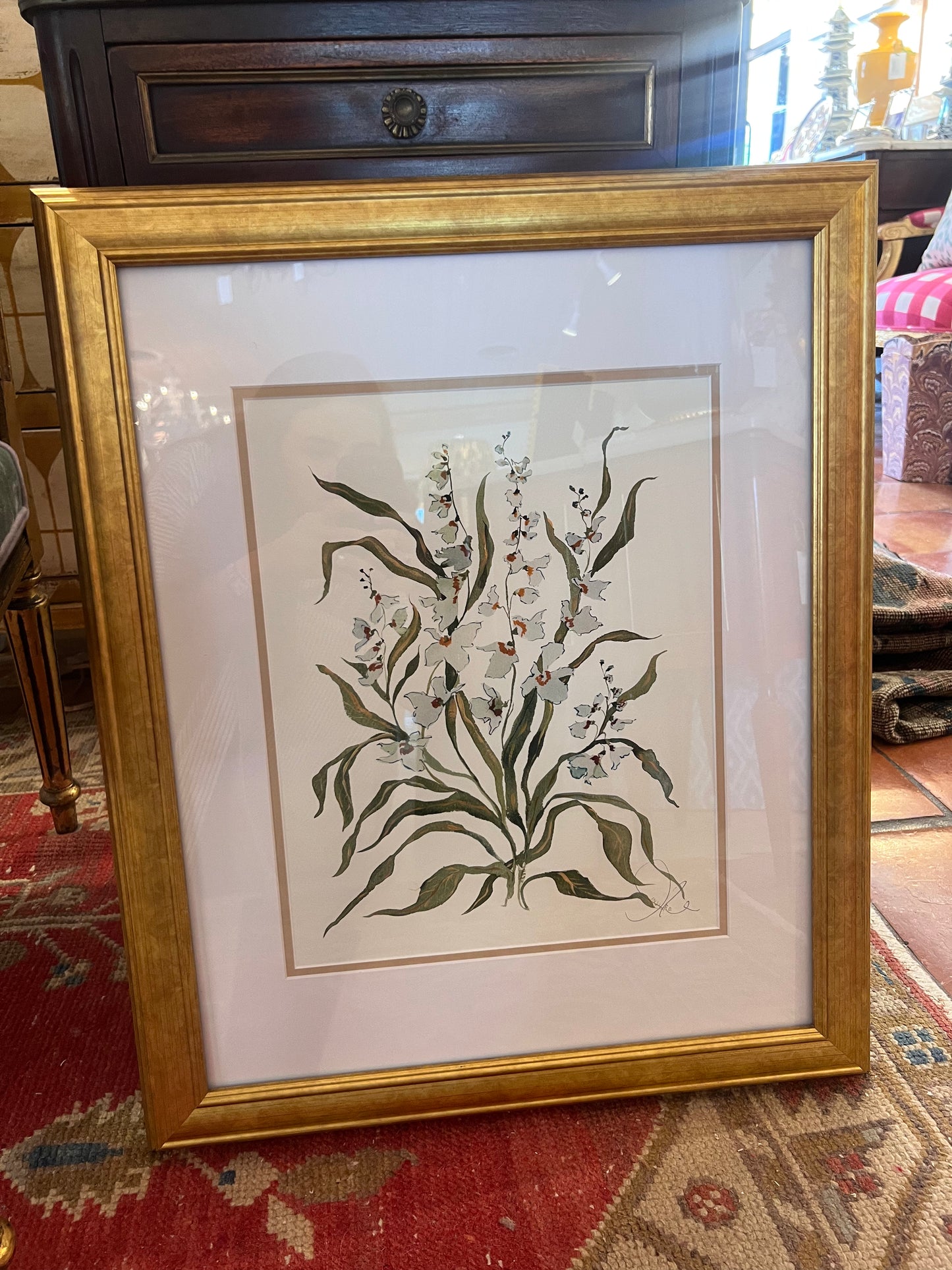 Dove & Celadon Botanical Print