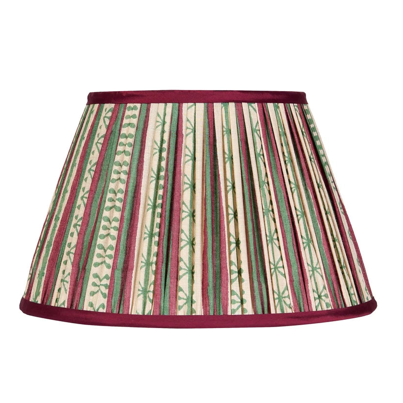 Taara Striped Pleated Lampshade - 20"
