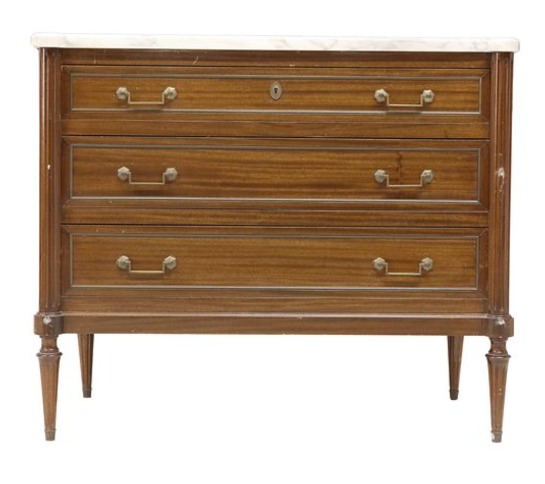 French Marble Top Commode