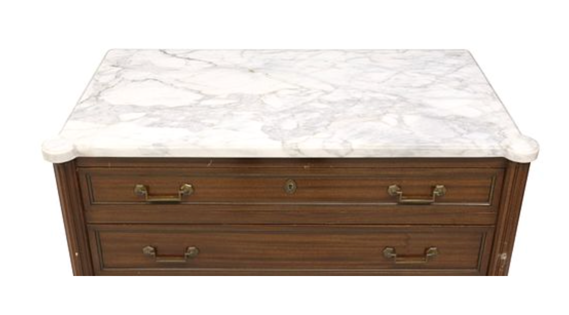 French Marble Top Commode