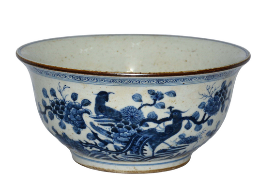 Bowl with Birds and Flowers