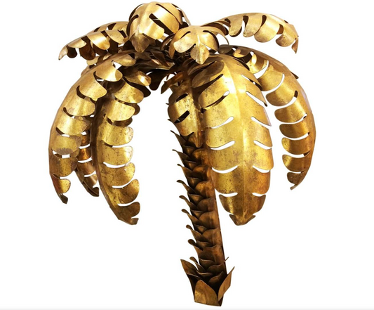 Gilded Palmer Wall Fixture in Gold Finish-Pair