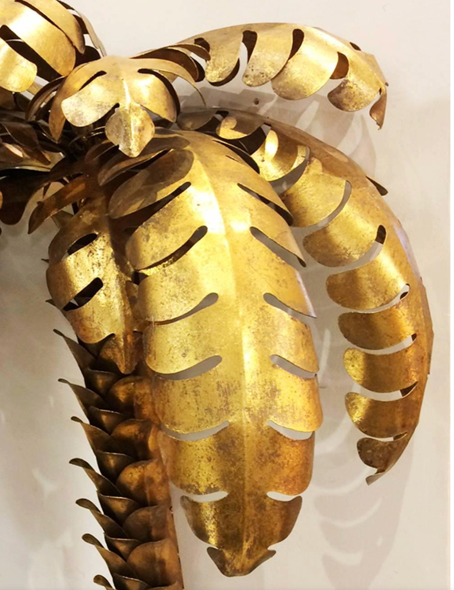 Gilded Palmer Wall Fixture in Gold Finish-Pair