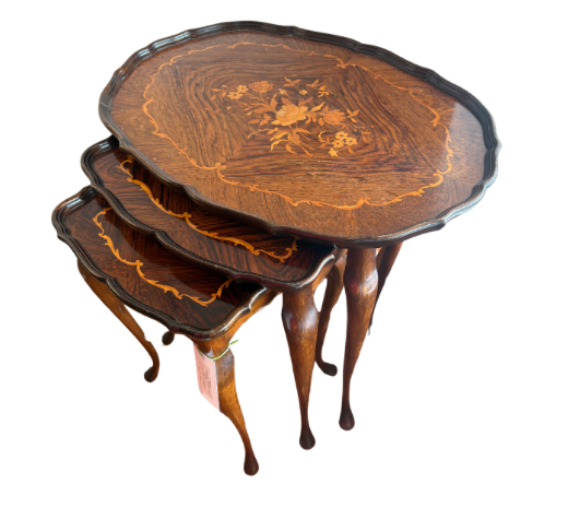 Queen Anne Style Antique Nesting Tables