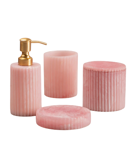 Porto Bath Accessories, Set of 4: Mantis Green