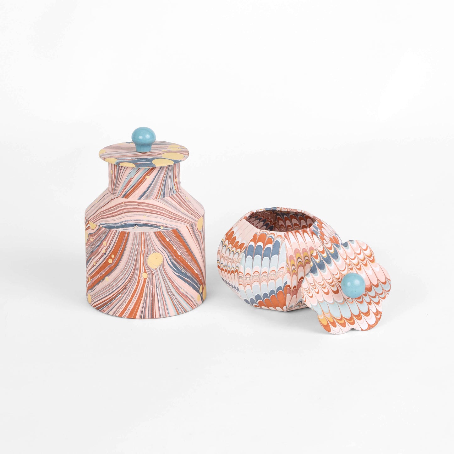 Marbled Dolium Jar - TWILIGHT MOUNTAIN