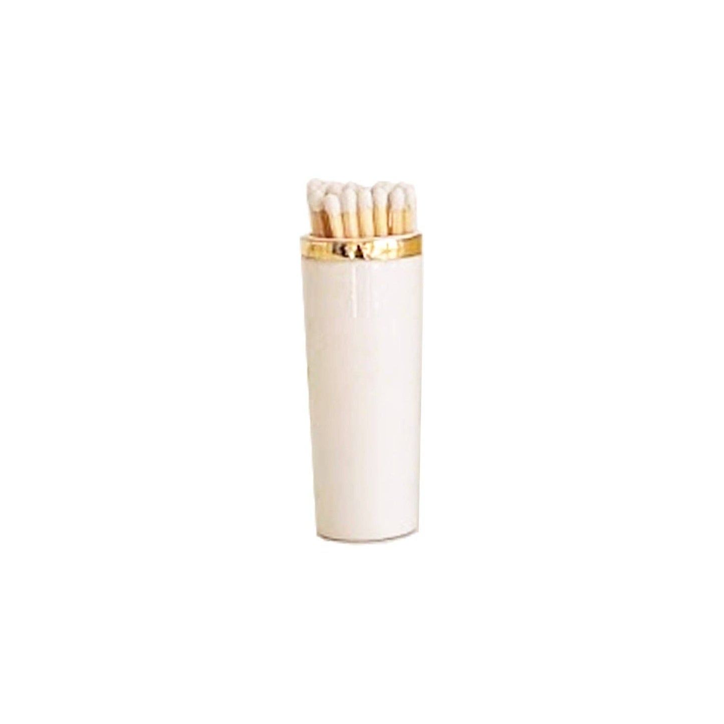 Solid Match Holder/ Striker with Gold Accent: French Blue
