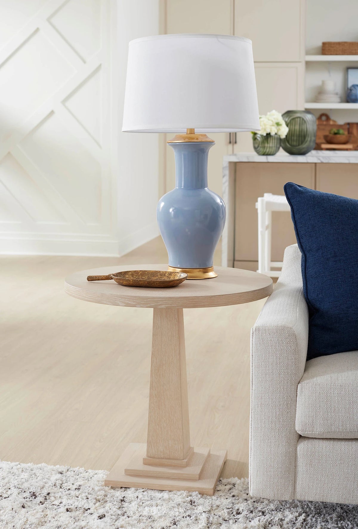 Acacia Lamp - Periwinkle Blue