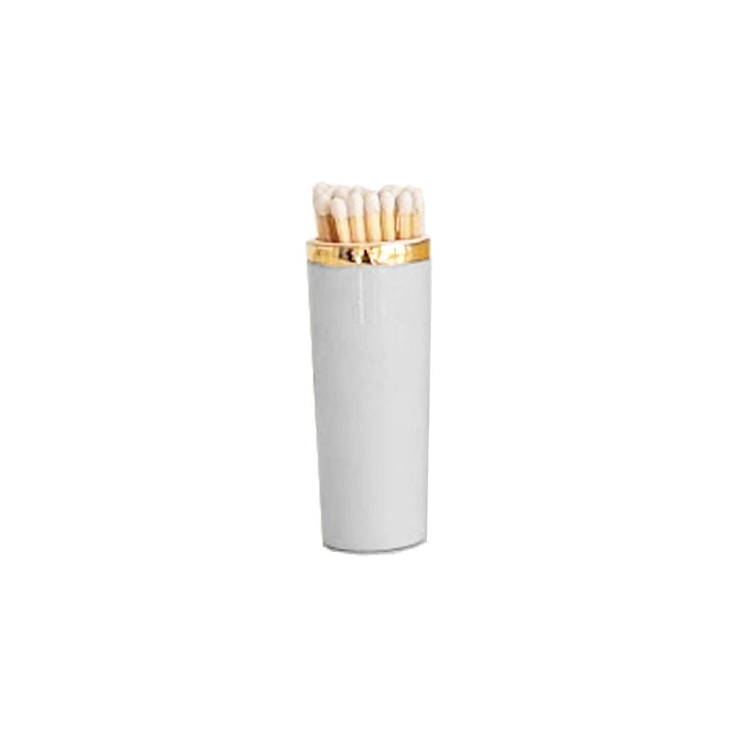 Solid Match Holder/ Striker with Gold Accent: French Blue
