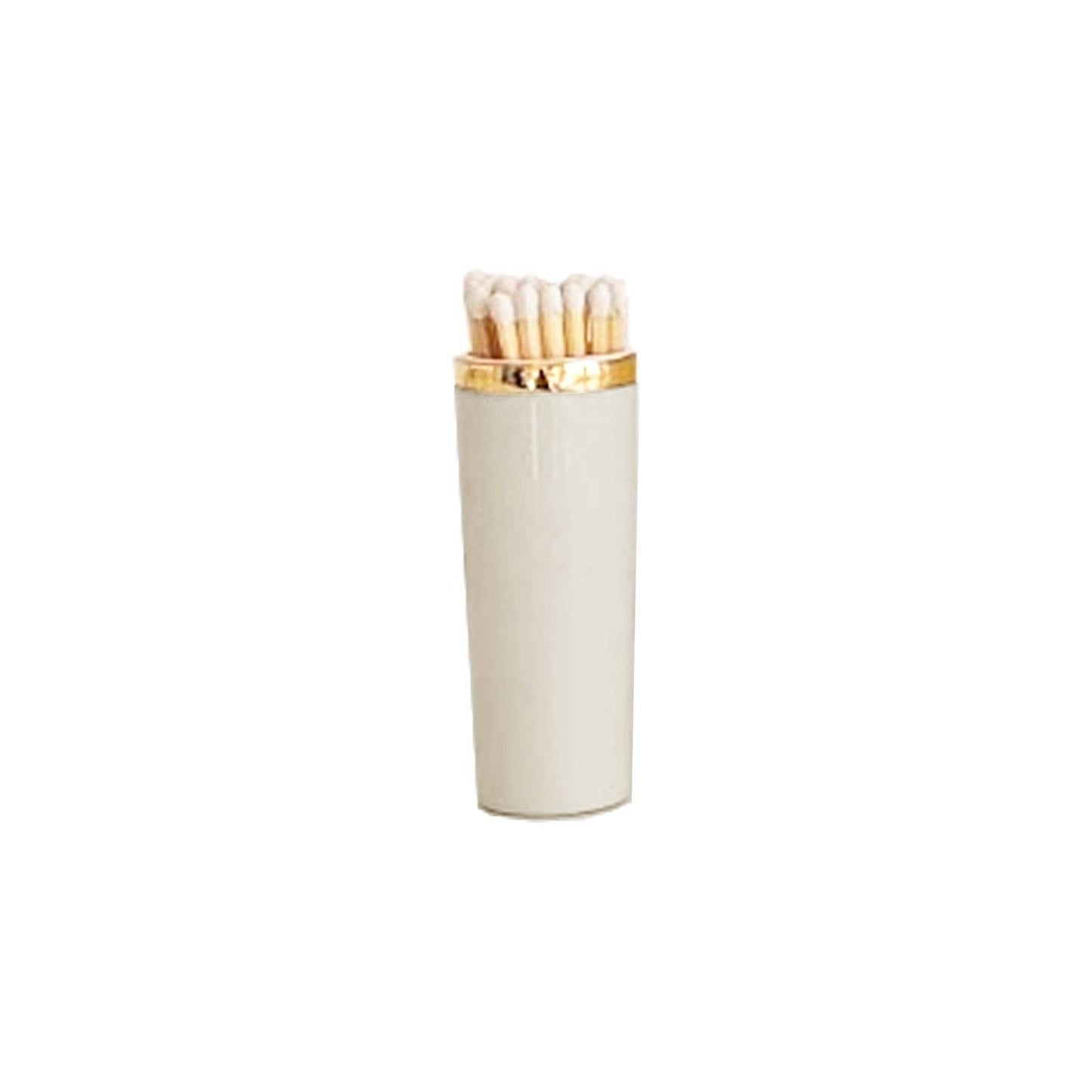 Solid Match Holder/ Striker with Gold Accent: French Blue