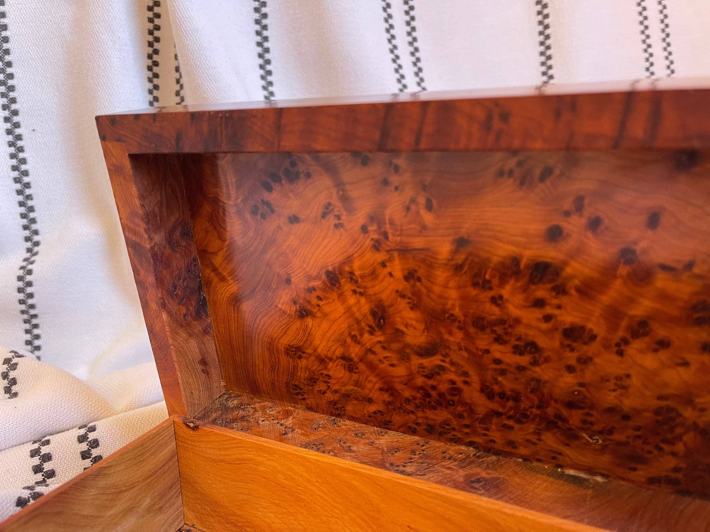 Burl Wooden Keepsake Box