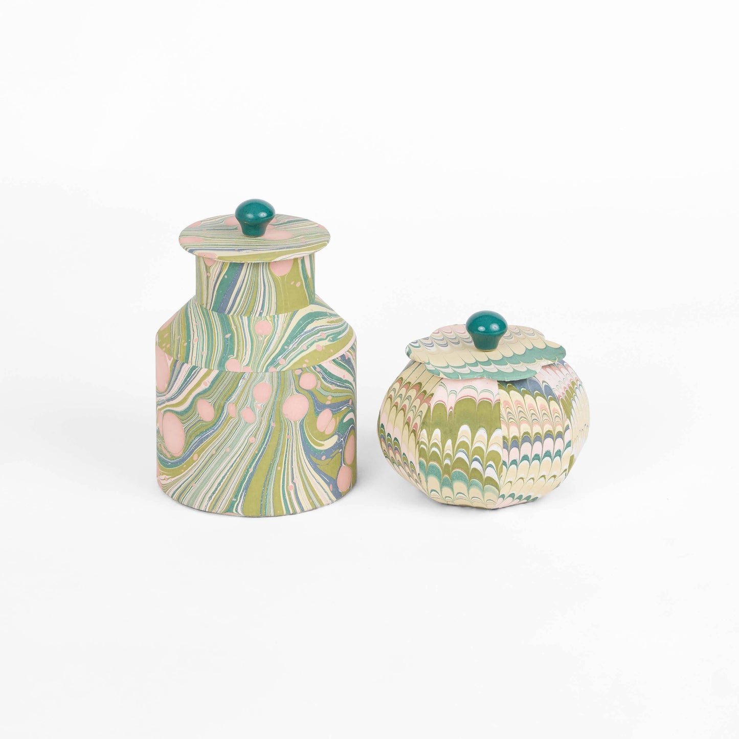 Marbled Dolium Jar - MOSS MOUNTAIN