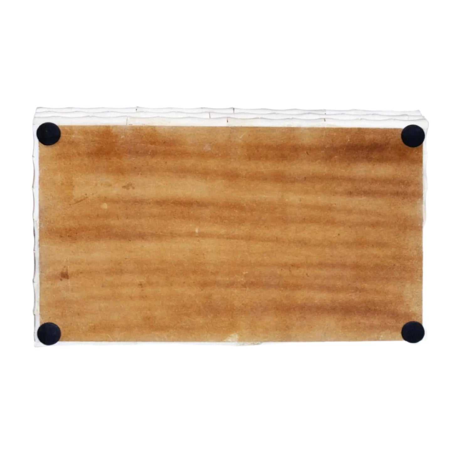 Ivory Bamboo Box White