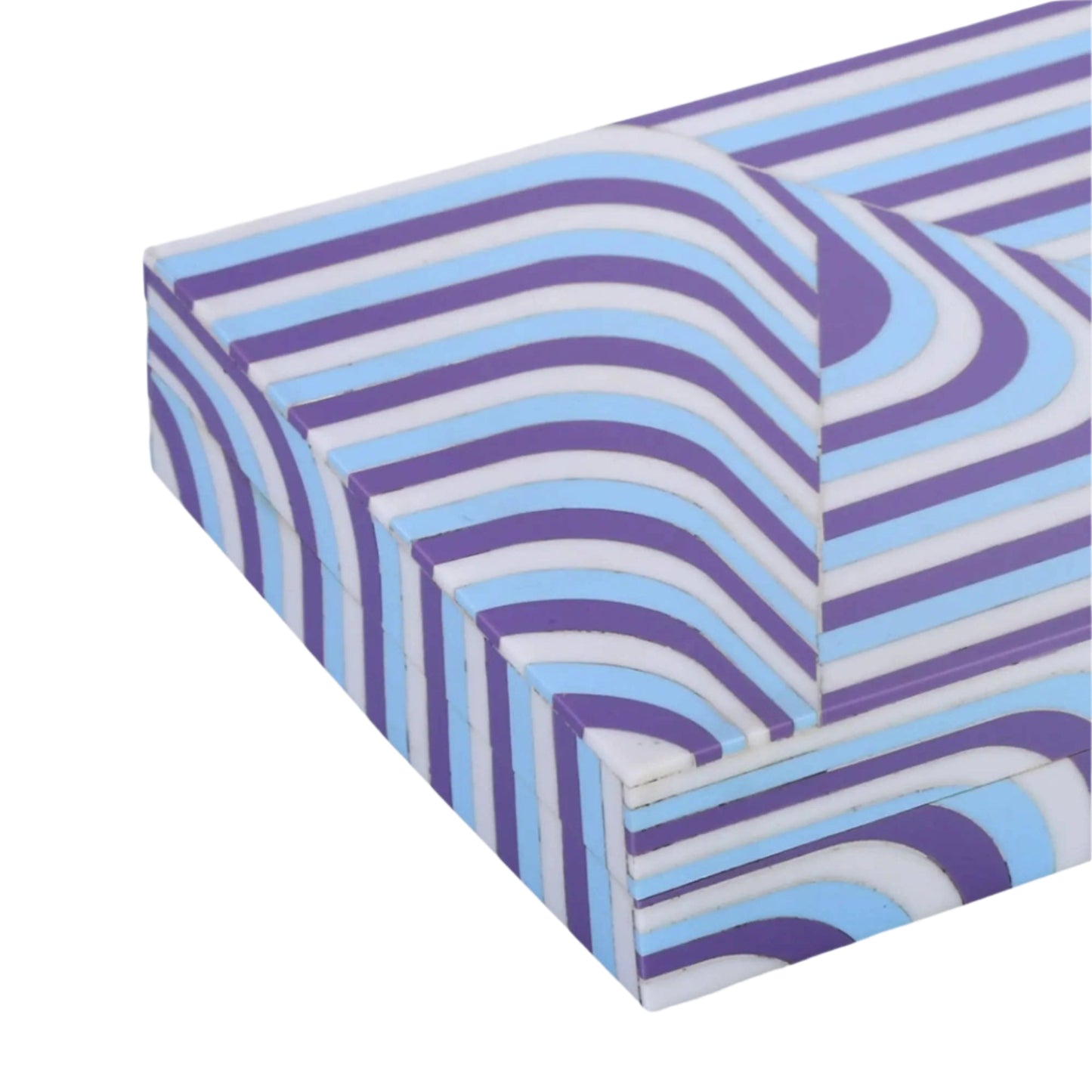 Resin Inlay Box Blue/Purple