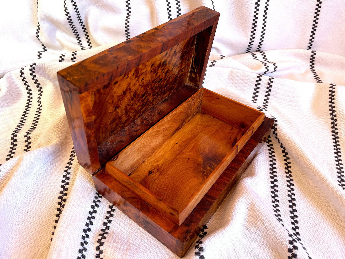 Burl Wooden Keepsake Box