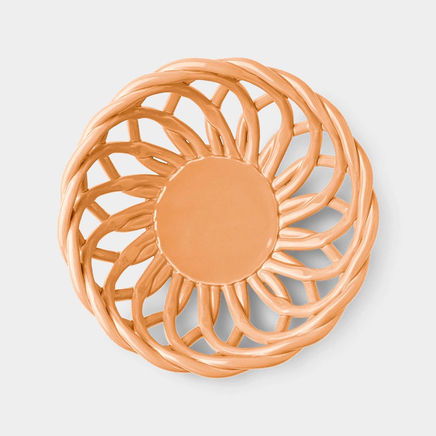Sicilia Ceramic Basket - Small: Orange