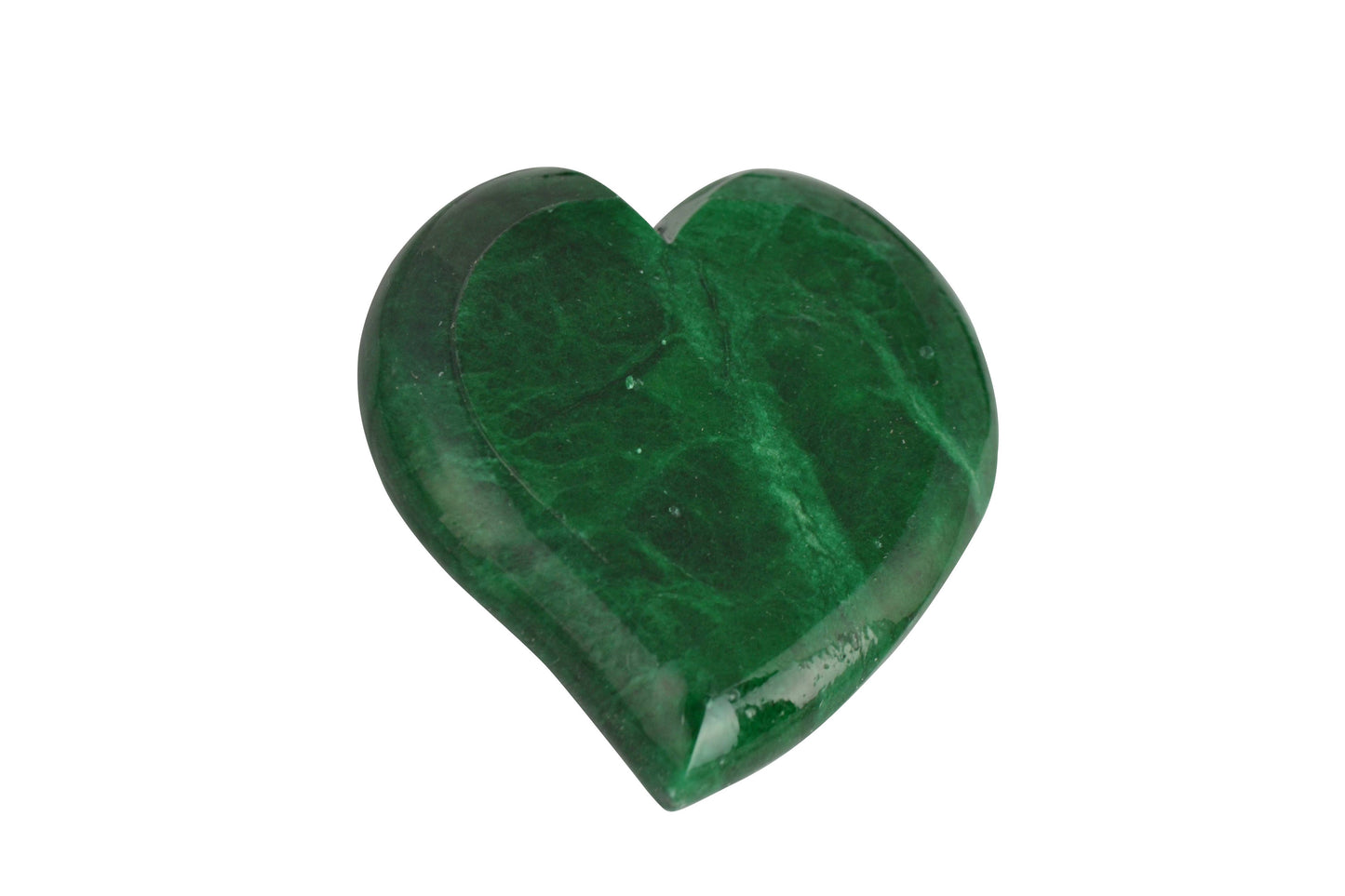 Green Alabaster Heart