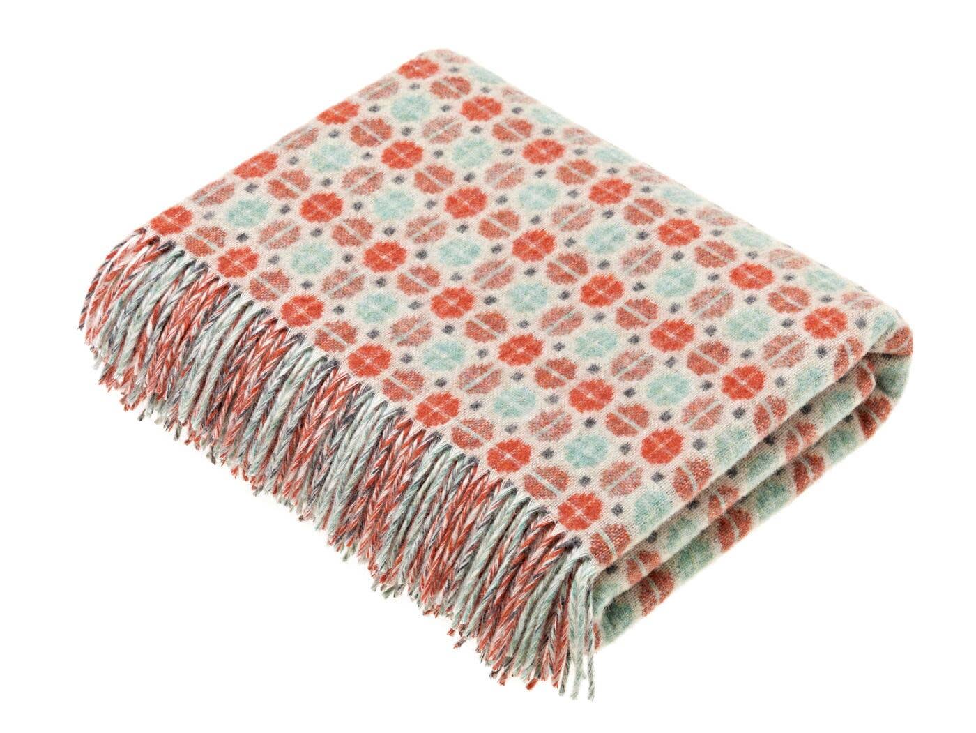 Merino Lambswool Throws-Clover