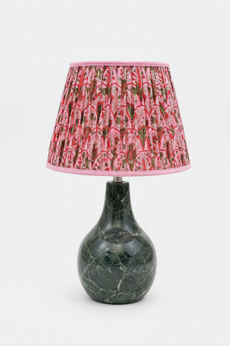 Pink Arch Blockprint Empire Shade - 14”