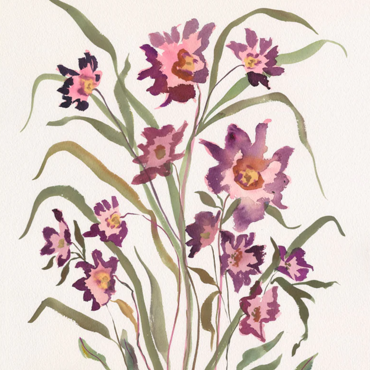 Satin Plum Botanical Print