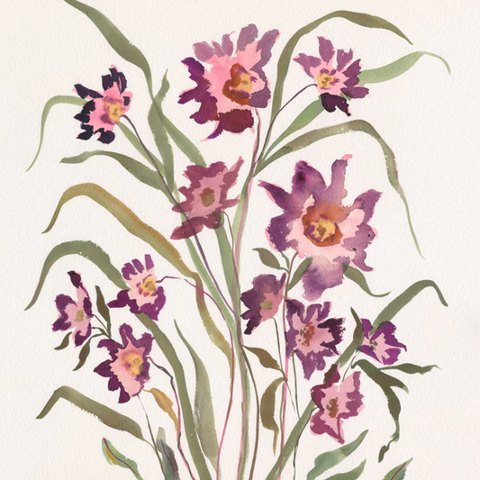 Satin Plum Botanical Print